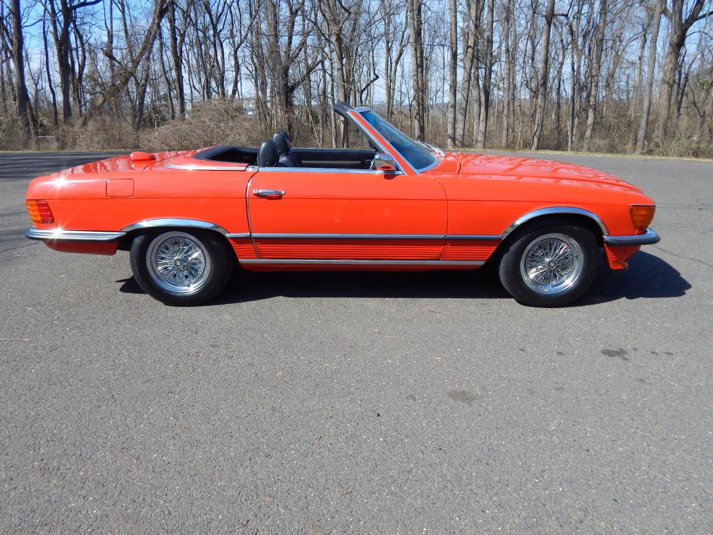 1972 Signal Red /Black Leather Mercedes-Benz 450SL 450SL (10704412000) with an 4.5L V8 engine, Automatic transmission, located at 6528 Lower York Road, New Hope, PA, 18938, (215) 862-9555, 40.358707, -74.977882 - Here we have a beautiful 1972 Mercedes 450SL. Options include: black leather, hard top and soft top, AM/FM/TAPE radio, parking lights, VDO Klenzle clock, Berger Mangel stamped 15 inch wheels with 4 Kelly Navigator 800S tires. This vehicle comes with a car cover and a list of records of work done to - Photo#13